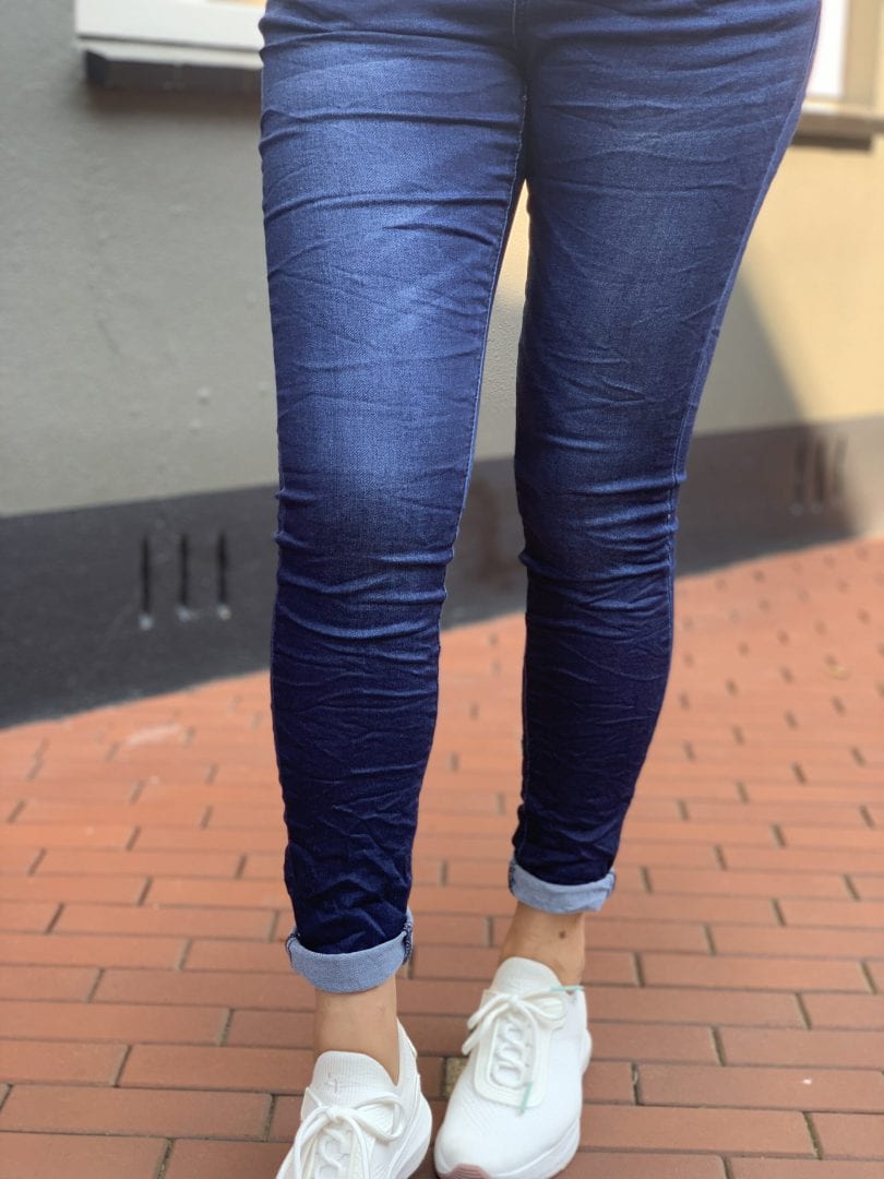 Jewelly jogging jeans donker blauw