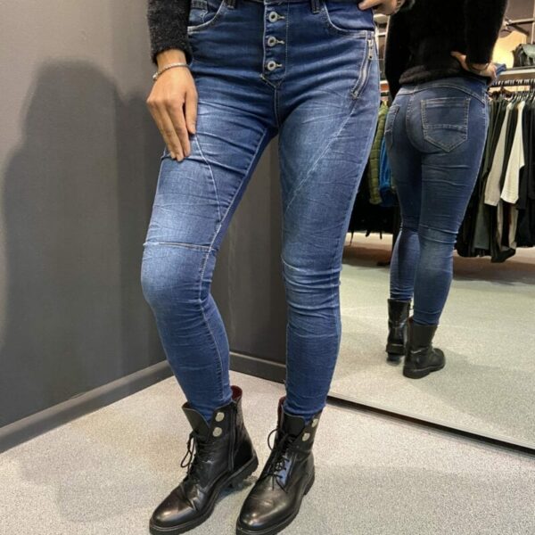Jewelly jeans donker blauw