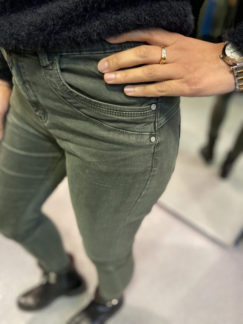 Jewelly jeans leger-groen