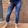 Jewelly jogging jeans met koord blauw