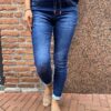 Jewelly jogging jeans met koord blauw