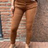 Jewelly high waist jeans roestbruin