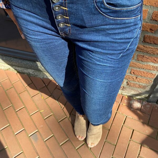 Toxik3 high waist jeans donker blauw