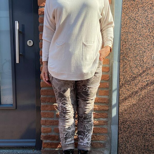 Comfy stretchbroek autumnleaf taupe