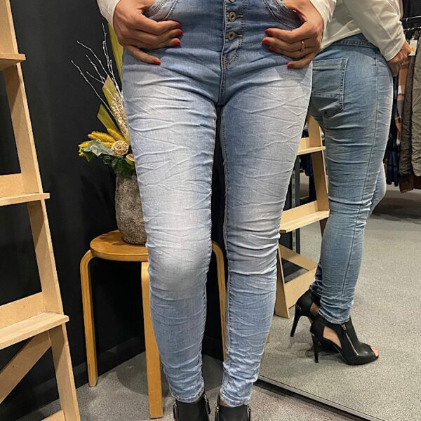 Jewelly Jeans knoopsluiting lichtblauw