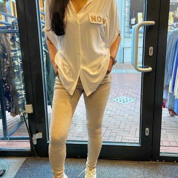 Jewelly Jeans ritssluiting beige