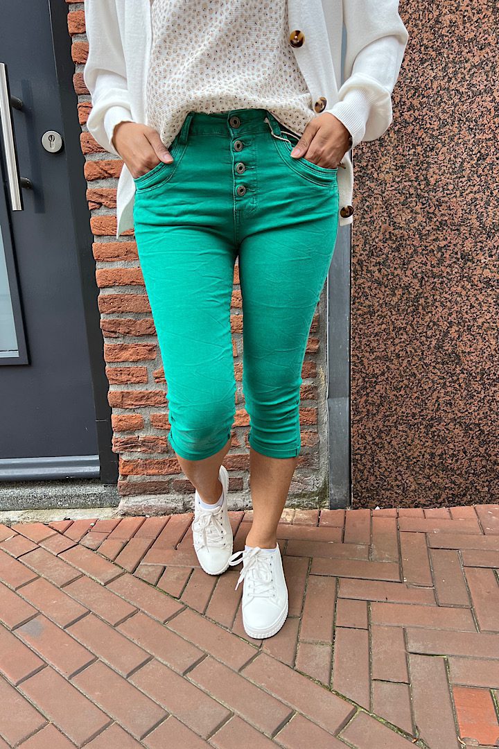 Jewelly (Lexxury) Capri jeans gucci groen