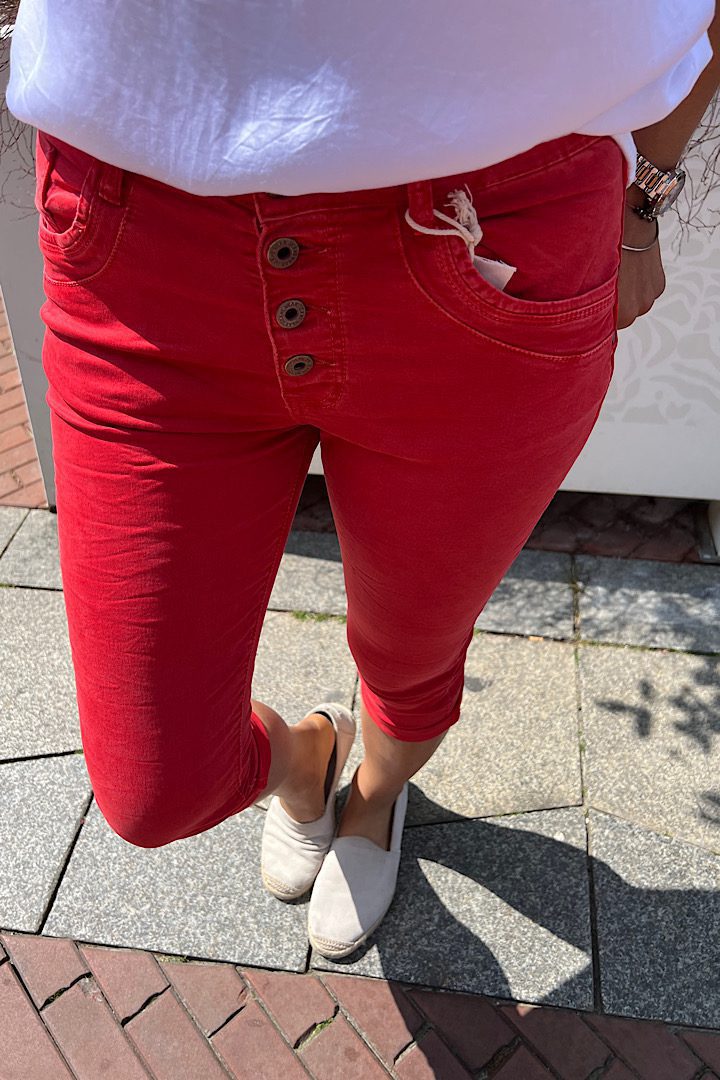 jewelly jeans capri rood