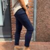 Basic stretchbroek donkerblauw One size 38/42