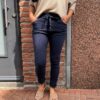 Basic stretchbroek donkerblauw One size 38/42