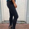 VS Miss high waist jeans met slijtage zwart