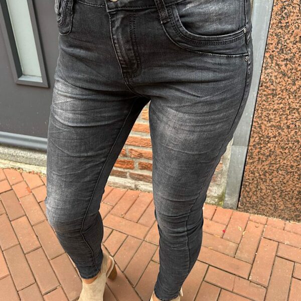 Jewelly Jeans ritssluiting zwart/grijs