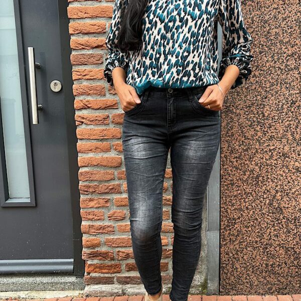 Jewelly Jeans ritssluiting zwart/grijs