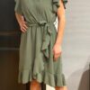 Jurk “Mila” legergroen onesize 36/42
