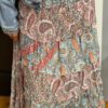 Lange paisley rok blauw