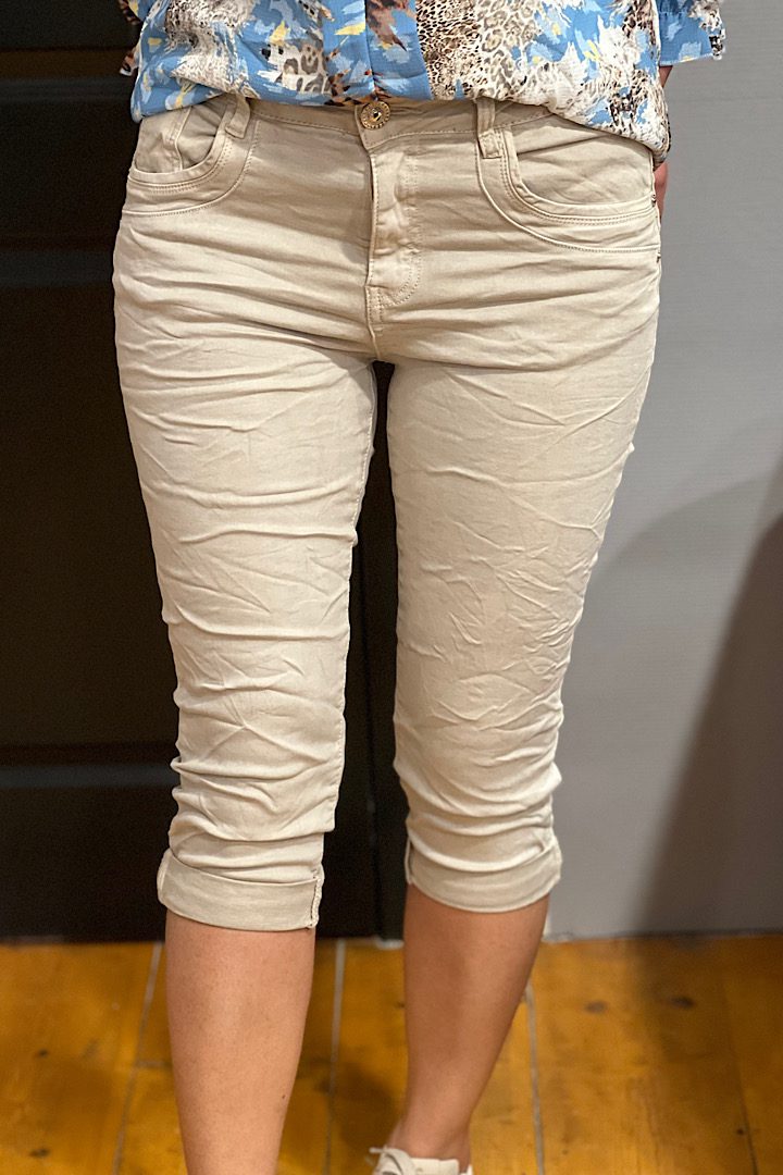 jewelly jeans capri beige