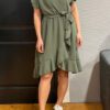 Jurk “Mila” legergroen onesize 36/42