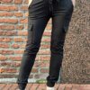 Travelstof cargo broek Made by Milaan zwart