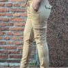 Travelstof cargo broek Made by Milaan camel