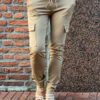 Travelstof cargo broek Made by Milaan camel