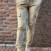 Travelstof cargo broek Made by Milaan camel