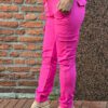 Travelstof cargo broek Made by Milaan roze