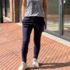 Travelstof broek ´Made By Milaan´ donkerblauw