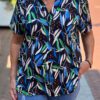 Travel blouse Made By Italy blauw