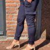 Travelstof cargo broek Made by Milaan donker blauw