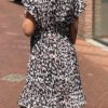 Overslag jurk “Monica” zwart onesize 36/42