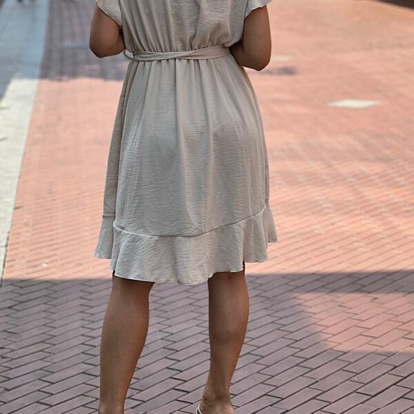 Jurk “Mila” beige onesize 36/42