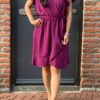 Jurk “Mila” wijn onesize 36/42