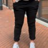 Basic stretchbroek zwart One Size 44/48