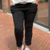 Basic stretchbroek zwart One Size 44/48