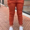 Basic stretchbroek roestbruin One Size 44/48