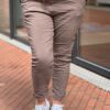 Basic stretchbroek taupe One Size 44/48