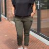 Basic stretchbroek legergroen One size 38/42