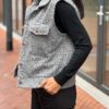 Gilet Musthave met knopen grijs