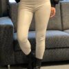 Norfy leatherlook legging off-white