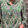 Musthave Noa blouse multicolor groen