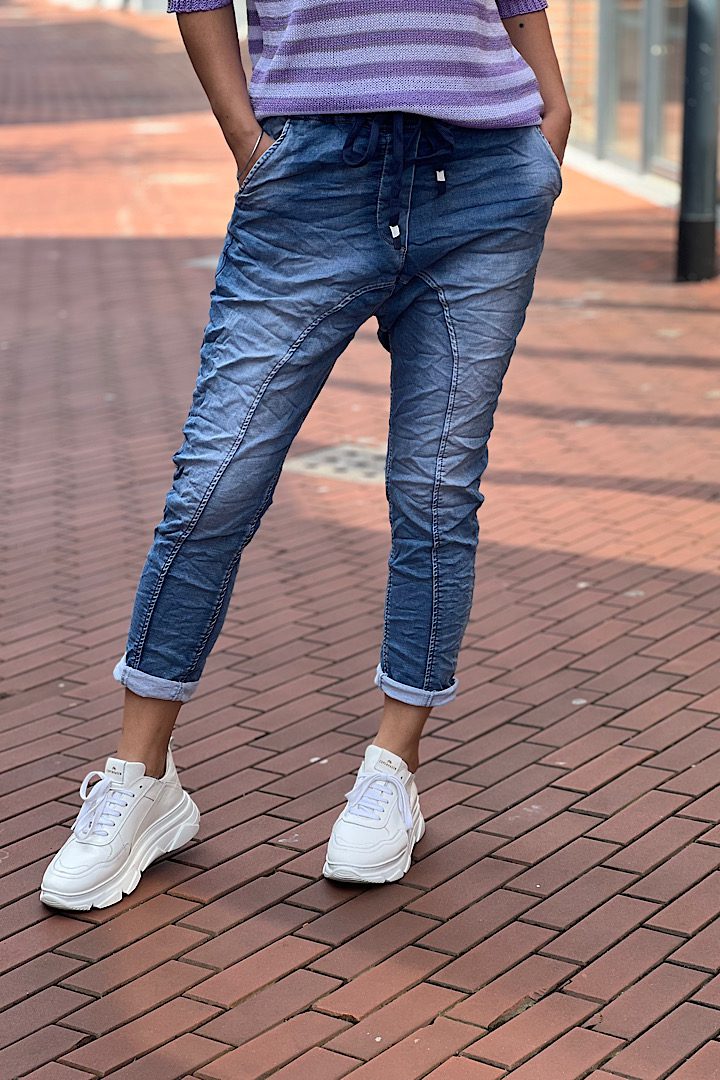 Melly & Co baggy jeans blauw