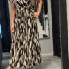 Travel Jurk “Senna” zwart/beige onesize 36/42