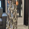 Travel Jurk “Nova” blauw/beige onesize 36/42