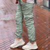 Cargo stretchbroek groen One size 38/44