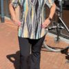 Travel blouse korte mouwen grijs