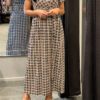 Travel Jurk “Mara” zwart/blauw onesize 36/42