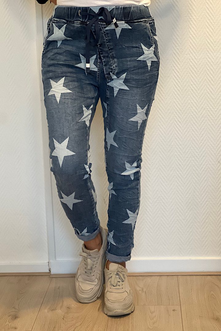 Melly & Co baggy jeans blauw