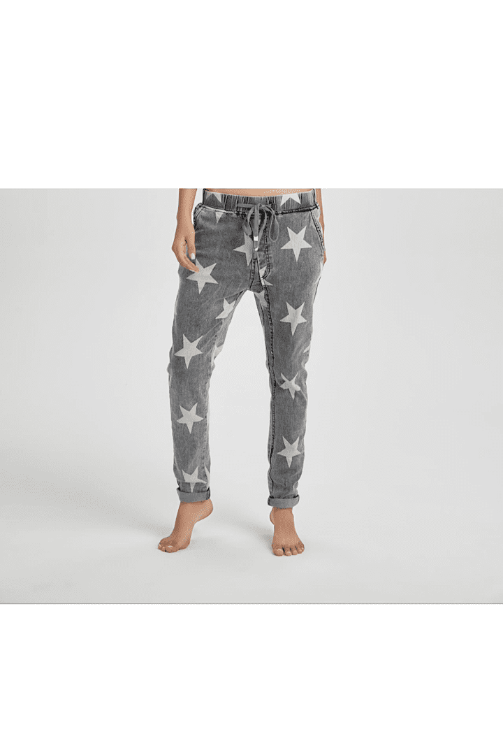 Melly & Co baggy jeans grijs