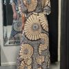 Viscose lange jurk Hailey zwart
