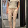 Travelstof broek “Made by Milaan” beige